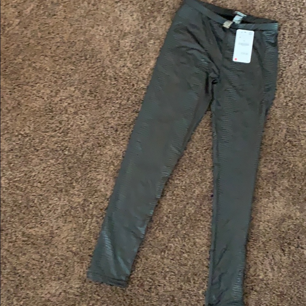 Zara faux snake skin leggings